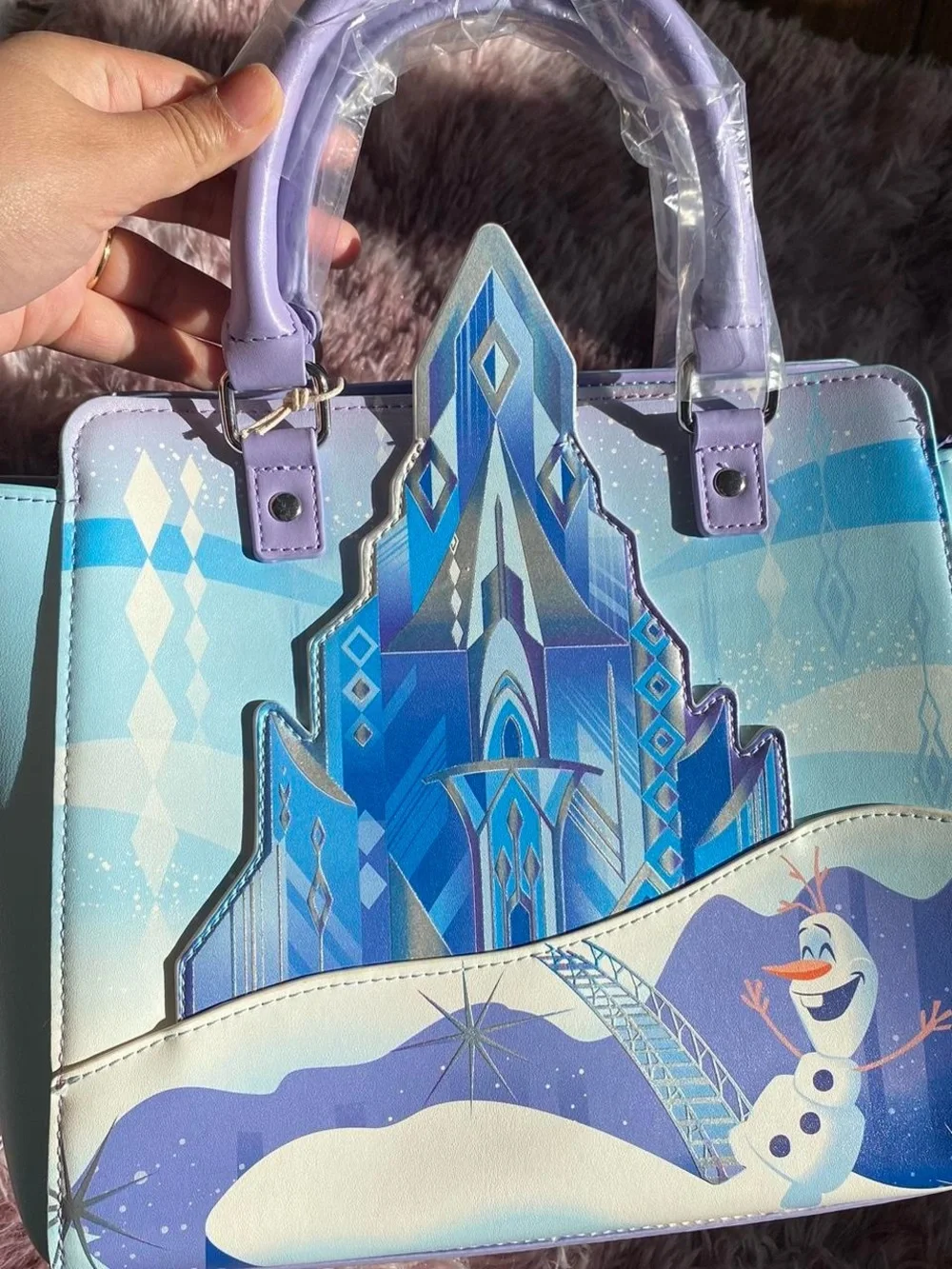 Loungefly Disney Frozen Princess Elsa Ice Castle Crossbody Bag NWT